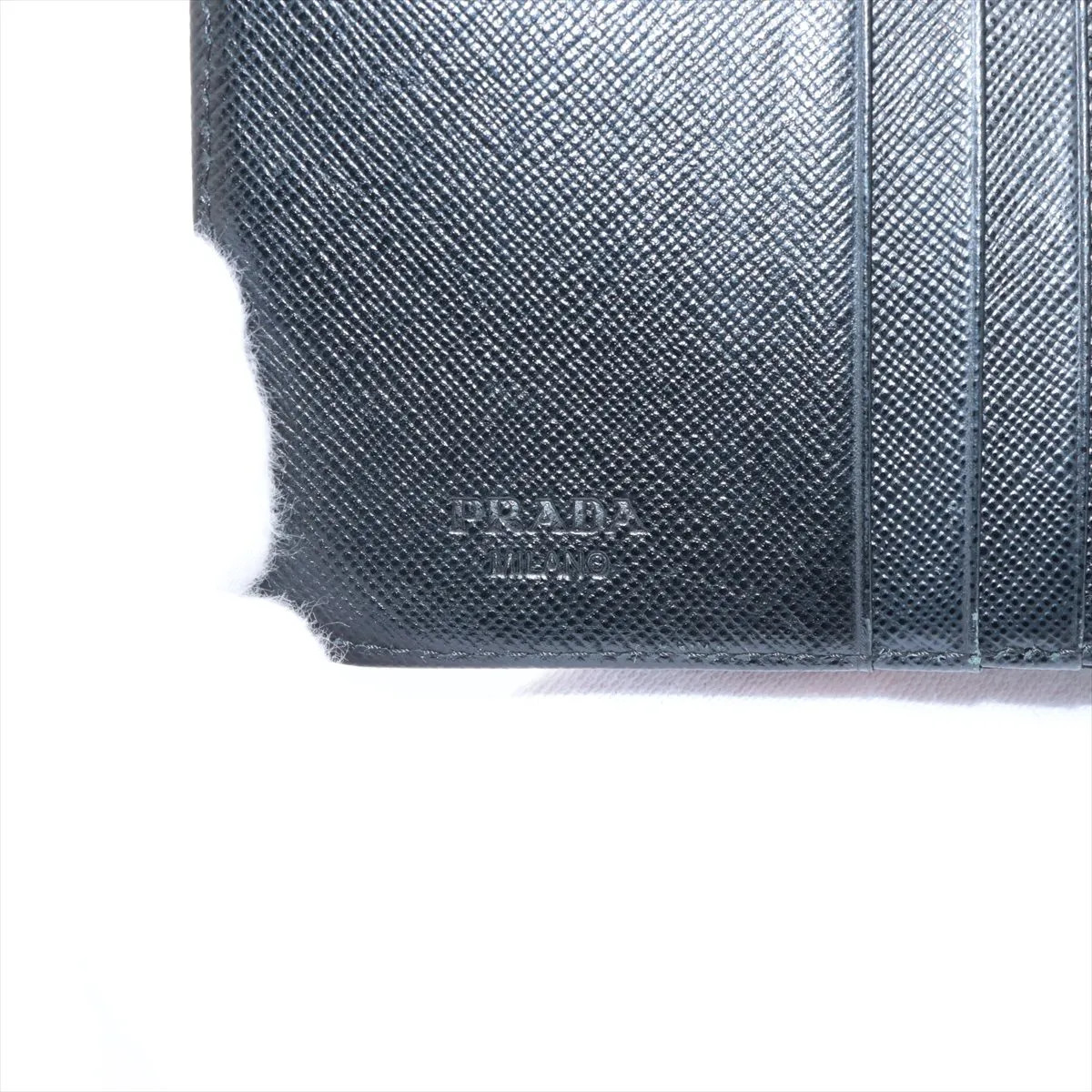 Prada Tessuto Nylon Compact Wallet Black M605 thumbnail 8