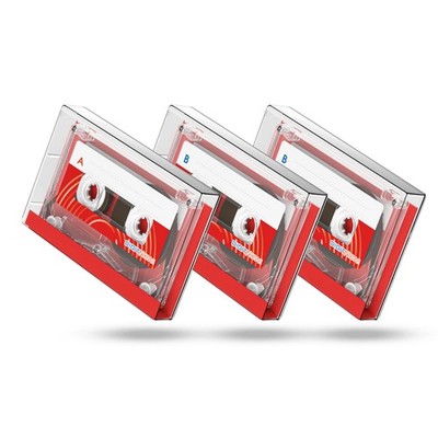DIGITNOW Dictating Blank Cassette Tapes Audio Cassettes - Low Noise High Red 