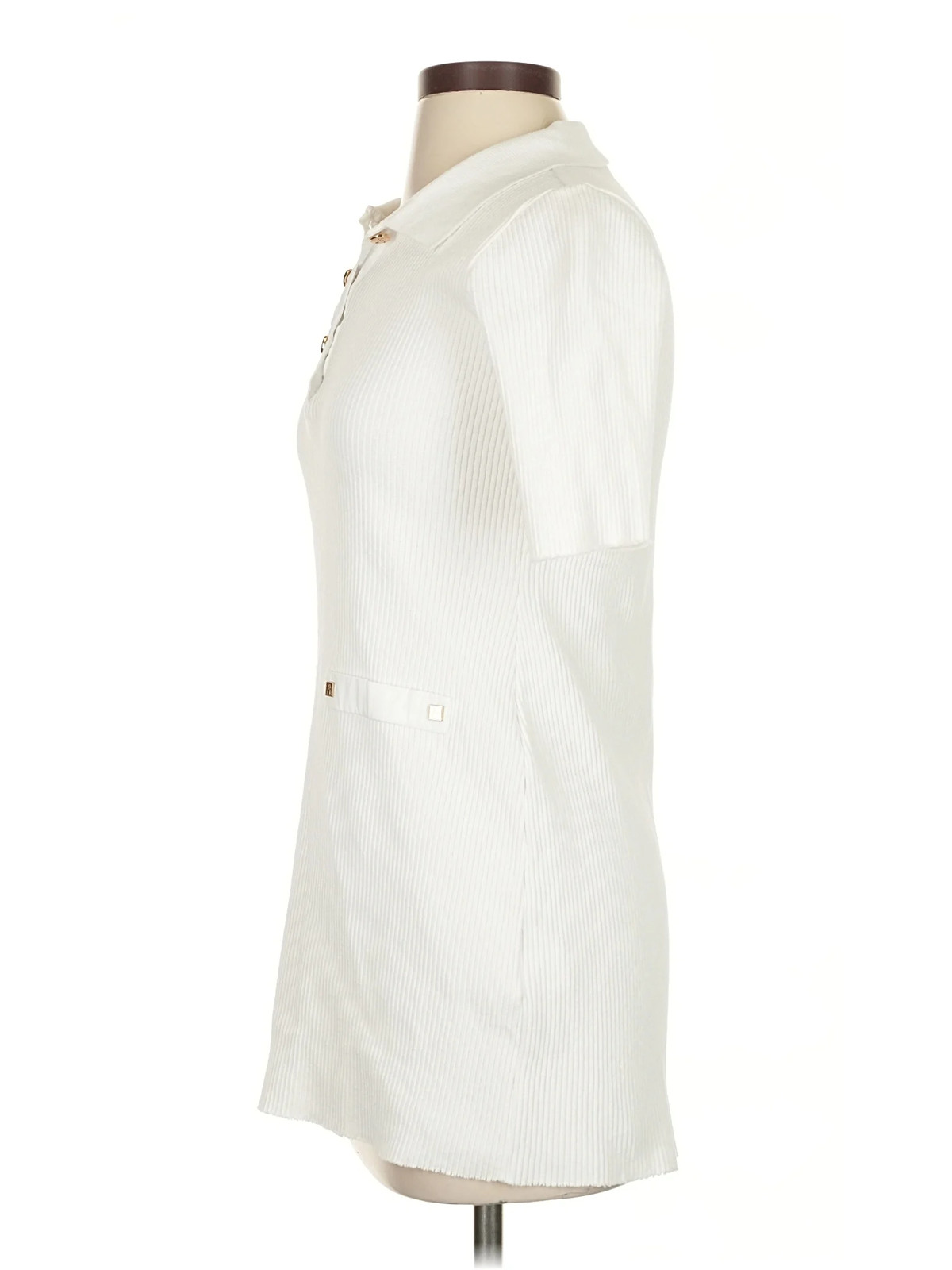 Zara Women Ivory Casual Dress S thumbnail 4