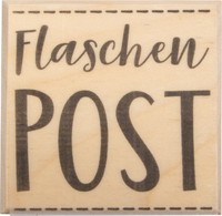 Butterer Stempel Flaschenpost 5X5 Cm Kreativer Holzstempel FüR Bastelprojekte