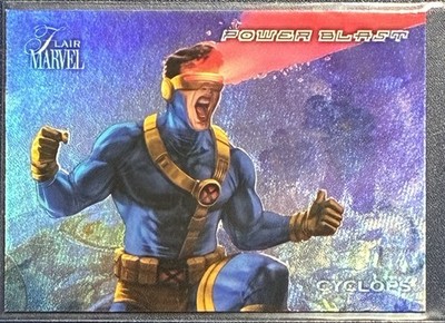 2023 Marvel Flair Cyclops Power Blast PD7 Upper Deck Fleer X-Men