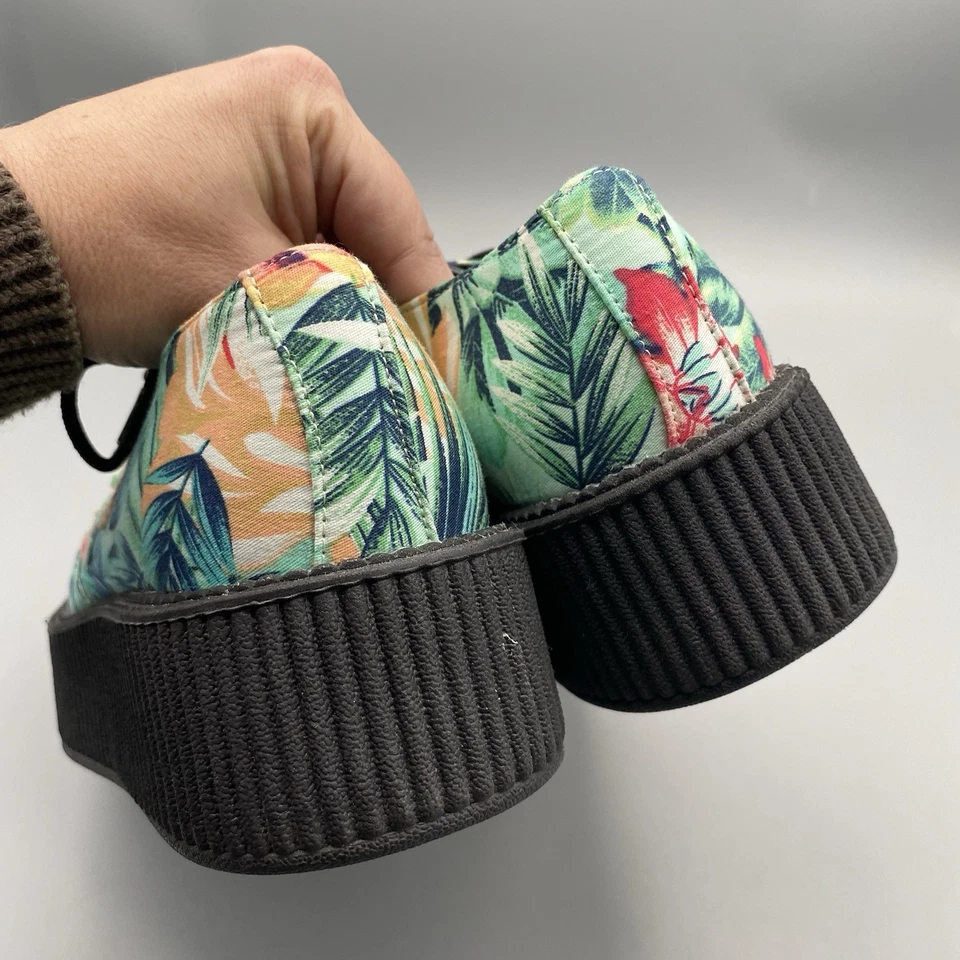 T.U.K. Тропический цветочный Creepers туфли на платформе ЕС 36 женщин США 5 гавайский мужской 3 - Изображение 4 из 4