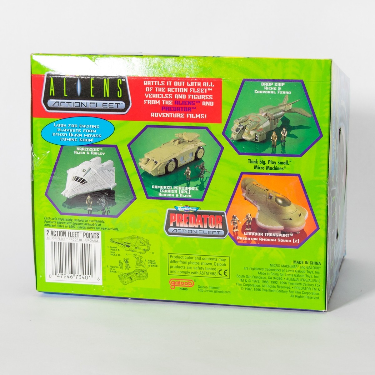 BNIB 1996 Galoob Aliens micro machines Action Fleet Narcissus