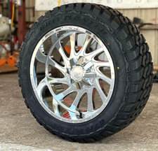 4 New 22x12 Legion Off Road Chrome Wheel Rim 8x165.1 W35125022tires8x6.5
