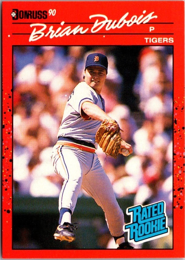 Brian Dubois (RC) - 1990 Donruss Rated Rookie - #38 Detroit Tigers
