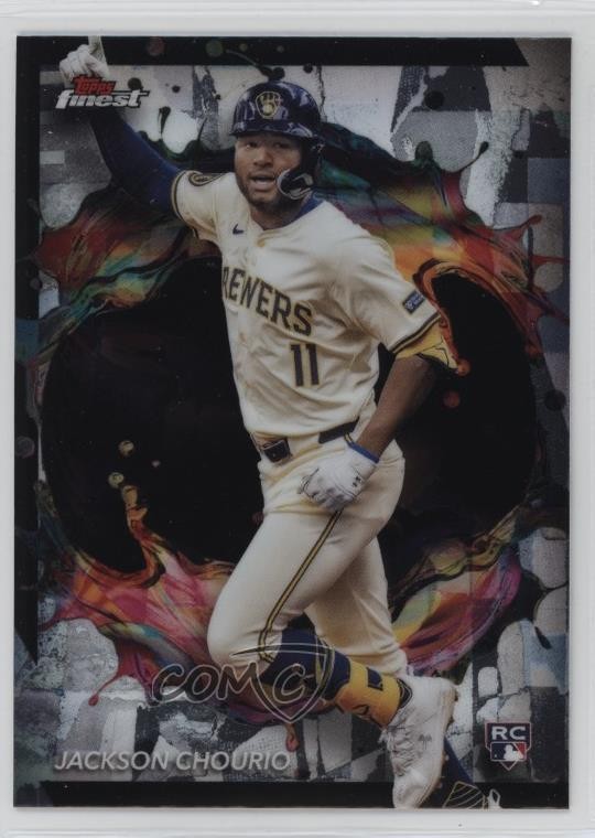 2024 Topps Finest Rare Jackson Chourio #275 Rookie RC 16kt