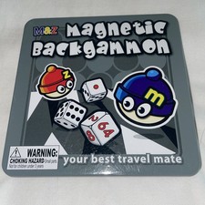 Magnetic Backgammon travel game Open  Complete