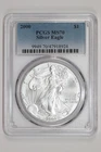 2000 SILVER AMERICAN EAGLE PCGS MS70 SPOT FREE