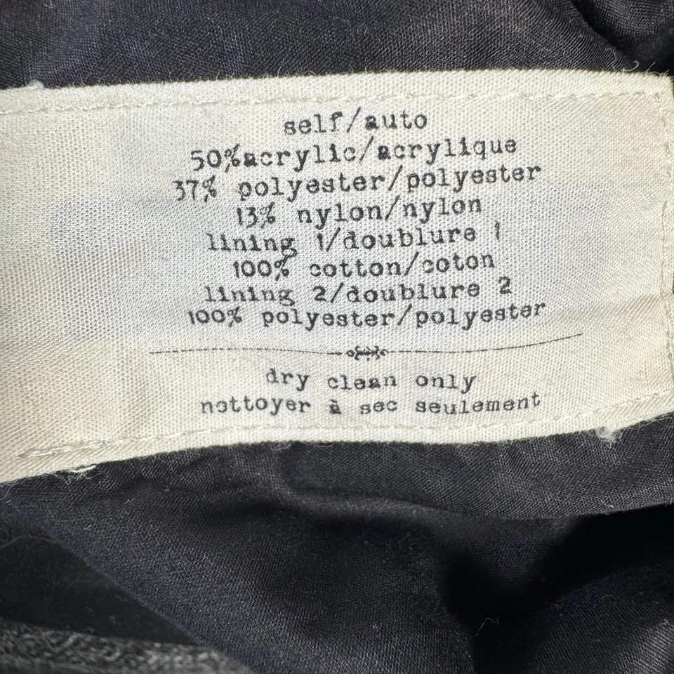 Cartonnier Blazer Womens Medium Black Tweed Jacket Office Single Vent - Image 4 of 4