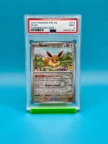 PSA 9 - 2025 POKEMON DAY PRE EN EEVEE PROMO 074/131