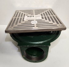 3" FLOOR DRAIN,BODY ASSEMBLY WHIT THREADED SIDE OUTLET-WHIT 8S NIKALOY STRAINER