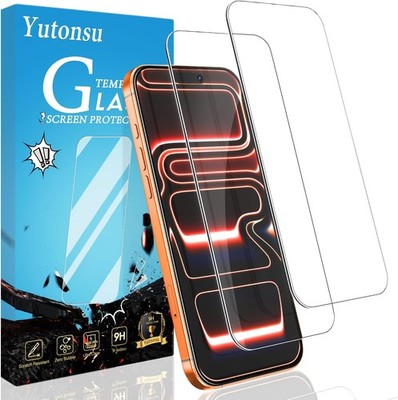 2PCS Tempered Glass Screen Protector for iPhone 17 Pro Max 6.9 Inch Anti Scratch
