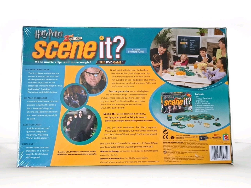 Harry Potter Scene It? 2nd Edition DVD Board Game Family Movie Quiz New Sealed - Image 2 of 3