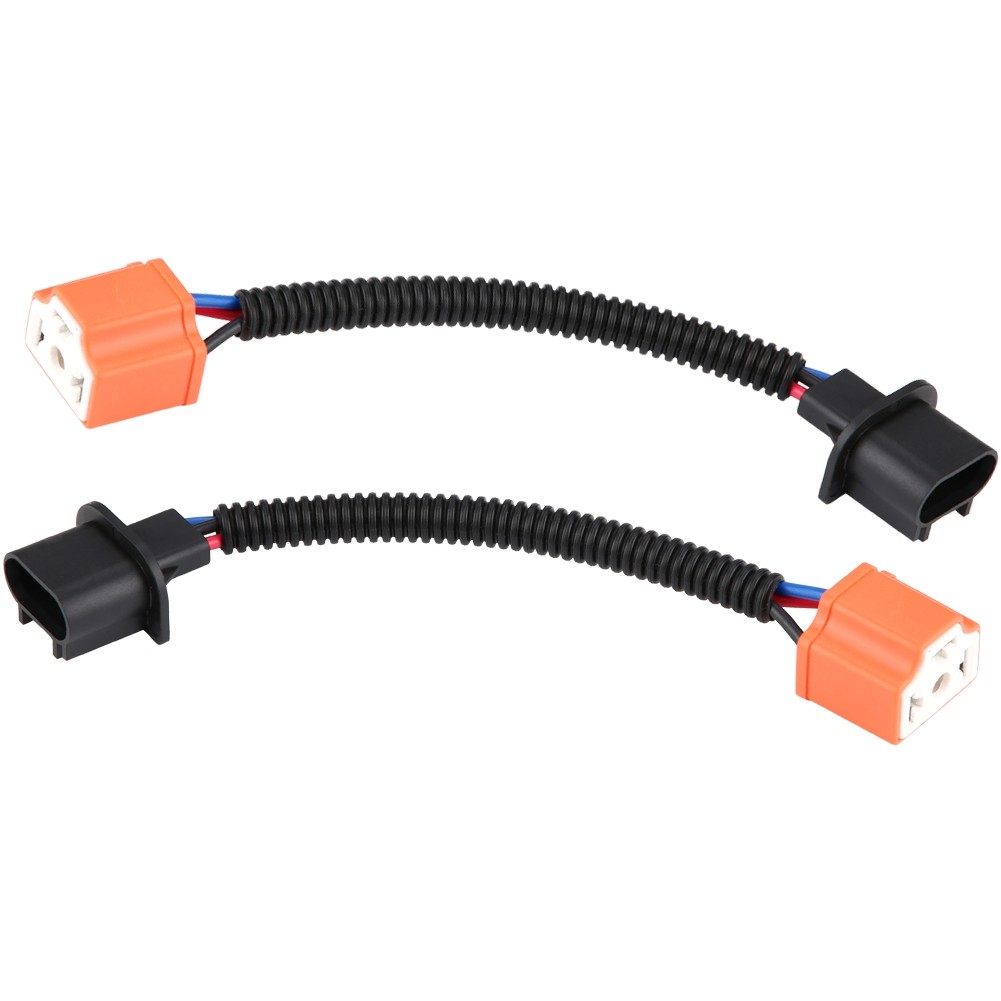 ♬ 2Pcs H13 9008 To H4 9003 Hb2 Adapter Headlight Conversion Cable Female Led