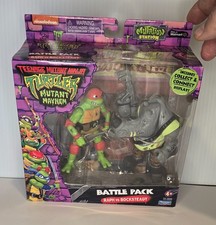 TMNT Mutant Mayhem RAPH vs ROCKSTEADY Battle Pack WALMART EXCLUSIVE