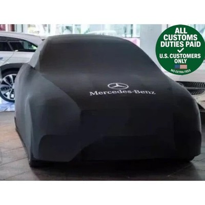 Black Car Cover For Mercedes-Benz C-Class 1994-2015 Dustproof Class...