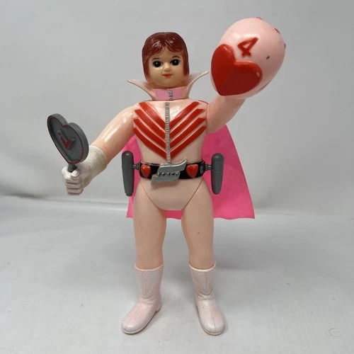 Vintage GoRenger Pink Vinyl Go Power Ranger Bandai Himitsu Removable Helmet Pink