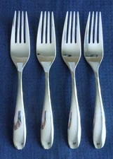 New Oneida STAFFORD Mirror Set of 4 Dinner Forks 18/10 Stainless (7 3/4")