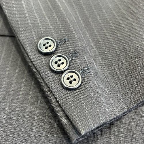 M&S Tailoring Navy Suit 2 Piece Wool Blend C40S W34 L31 Machine Washable Formal - Picture 14 of 19