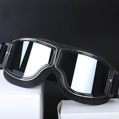 New Motorcycle Goggles Fit Over Glasses for Men Vintage Leather Riding Glasses - Bild 8 von 11