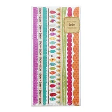 Crate Paper Snow Day Christmas Holiday Border Stickers 12" Embellishments