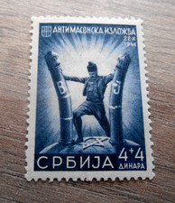 TIMBRE  ALLEMAGNE OCCUPATION SERBIE * 1942