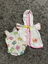 80s 90s Carters Baby Girl Swim Suit And Matching Coverup