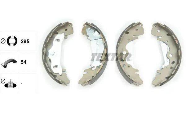 Brake shoes 91075800 TEXTAR for HYUNDAI H-1 Van