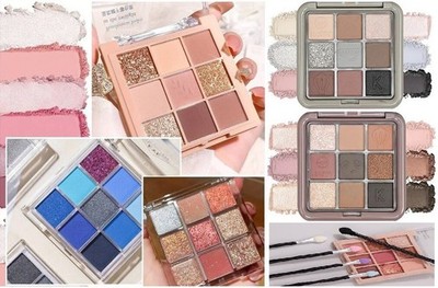 lidschatten palette matt perlenschimmer glitzer pastelle etc 5 ~ 6 ~ 7 ~ 9 combos