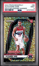 PSA 2024 PRIZM MONOPOLY GOLD MILLIONAIRE ALEXANDRE SHIMMER SARR RC /500 POP/6