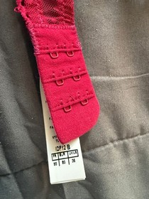 Aubade Tresor Infini Triangle Bra Red with Jewel 36B NWT