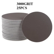 25 PCS 3 inch Sanding Sponge Hook and Loop 3000 Grit Sanding Disc Corundum 75mm