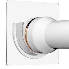 Adhesive Shower Curtain Rod Holder Wall Mount Cabinet Tension Rod Holder, 4 Pack