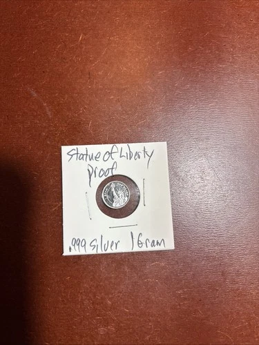 1 Gram Liberty Round .999 Silver Proof - Statue Of Liberty FREE SHIPPING