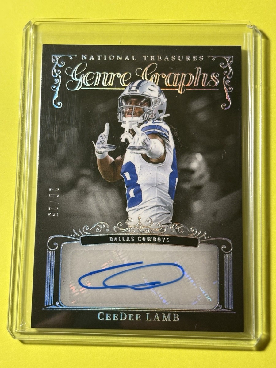 CEEDEE LAMB 2025 NATIONAL TREASURES GENRE GRAPHS AUTOGRAPH AUTO