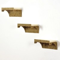 Wandliege 'Seegras', 3Er-Set, Natur, 15 X 25 X 40 Cm