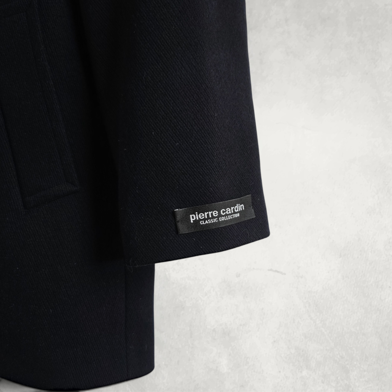 Pierre Cardin Coat Men’s M Wool Blend Blue Overcoat Smart Classic Jacket image 3
