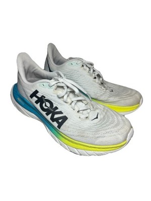 Hoka One One Mach 5 1127893 WBGL White Running Shoes Sneakers Men's Size 9 D