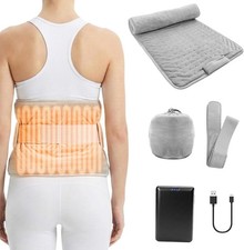 Weighted Heating Pad W/ Rechargeable Battery 3 Heat Settings Portable Cordless