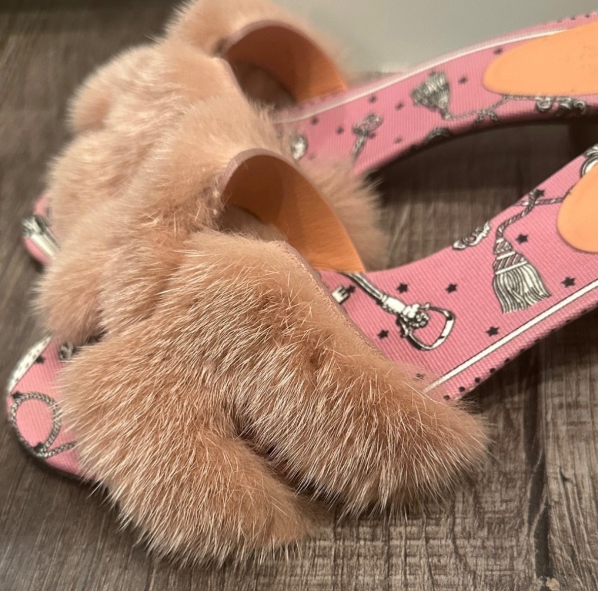 Rare hermes mink fur sandals image 4
