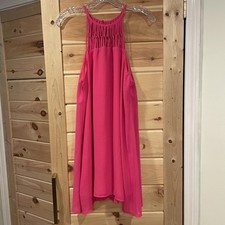 Lulus Pink Sleeveless Dress with Cut-Out Detail
