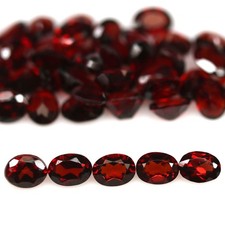 10.44 CT.  Loose Gemstone Unheated 47Pcs Red Garnet Africa Oval