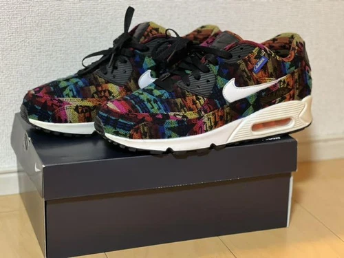 Baskets homme 10,5 États Unis Nike Id Pendleton Airmax 90 Supreme collection originale LTD