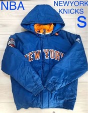 NBA New York Knicks Jacket Blue Size S Removable Hood Used Condition