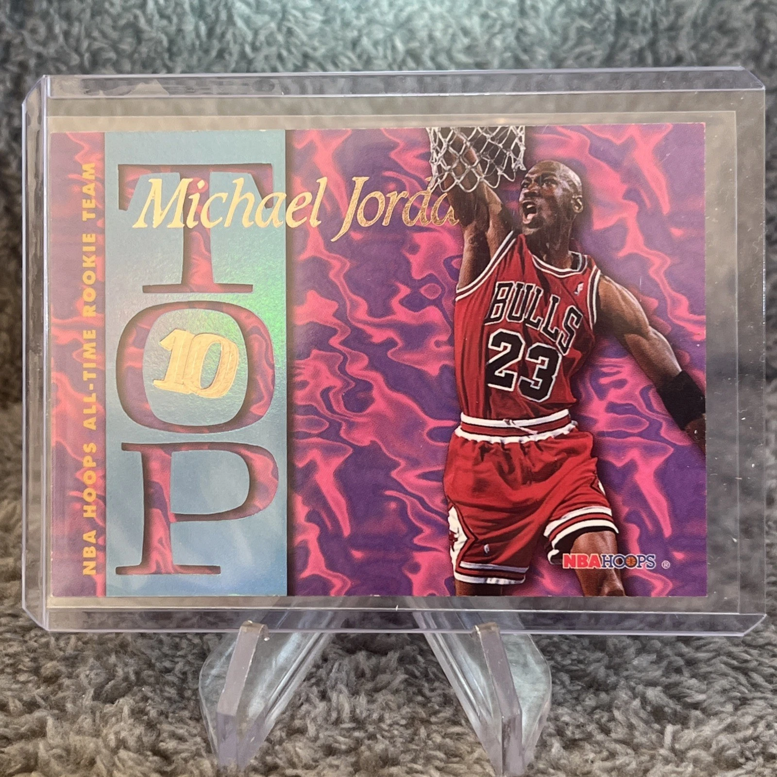 Michael Jordan 1995-96 NBA HOOPS Top 10 Insert AR7 Chicago Bulls HOF
