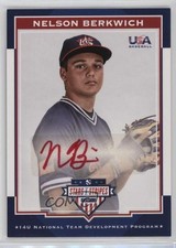 2017 Panini USA Baseball Stars & Stripes Red Ink 2/10 Nelson Berkwich Auto 0i76