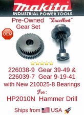 MAKITA Pre-Owned 226038-9 Gear 39-49 + 226039-7 Gear 9-19-41 for HP2010N H/Drill