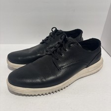 Cole Haan Grand Plus Plain Toe Oxford Men's 9.5 Black Leather Dress Shoes C36934