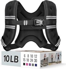 Weighted Vest for Women  Men Adjustable or Reflective Workout Training 10 LB