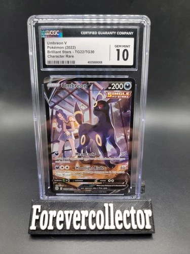 2022 Pokemon Brilliant Stars Umbreon V TG22/TG30 Holo Character Rare CGC 10